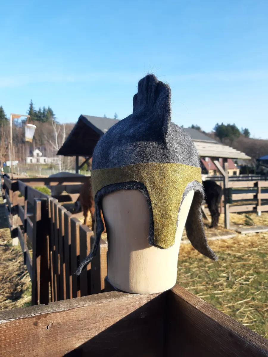 Czapka - rycerz do sauny lub morsowania