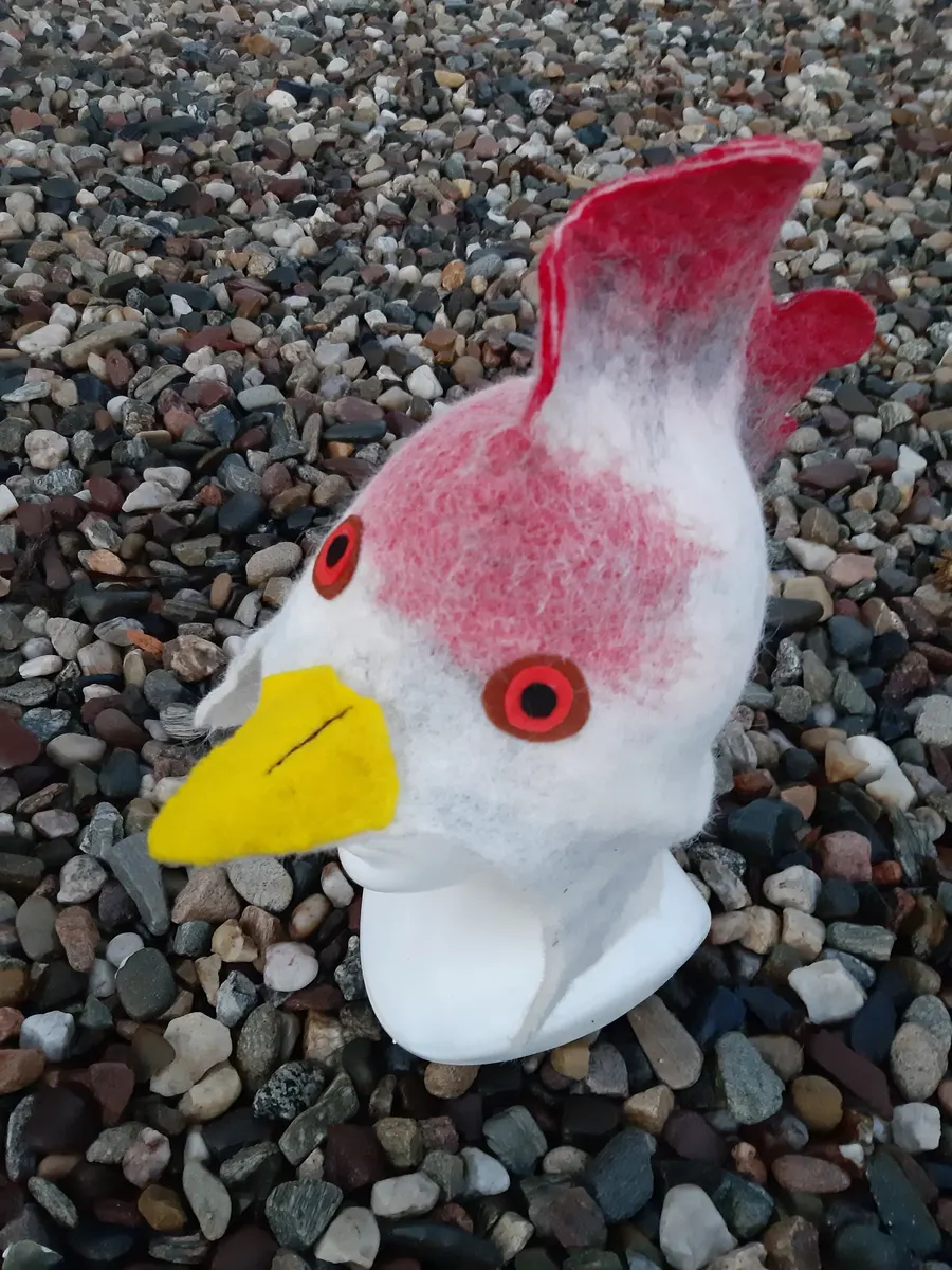 Czapka - kogut do sauny lub morsowania